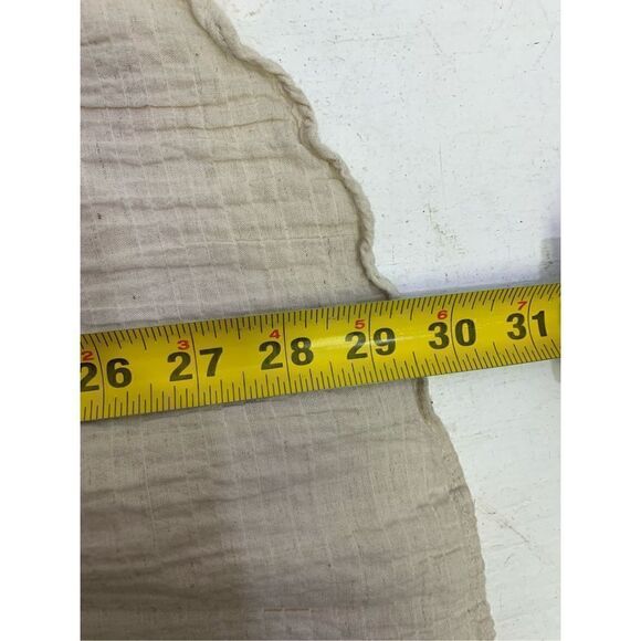 Zara Cream Linen Cotton Blend Tunic Dress Size M - Picture 13 of 13
